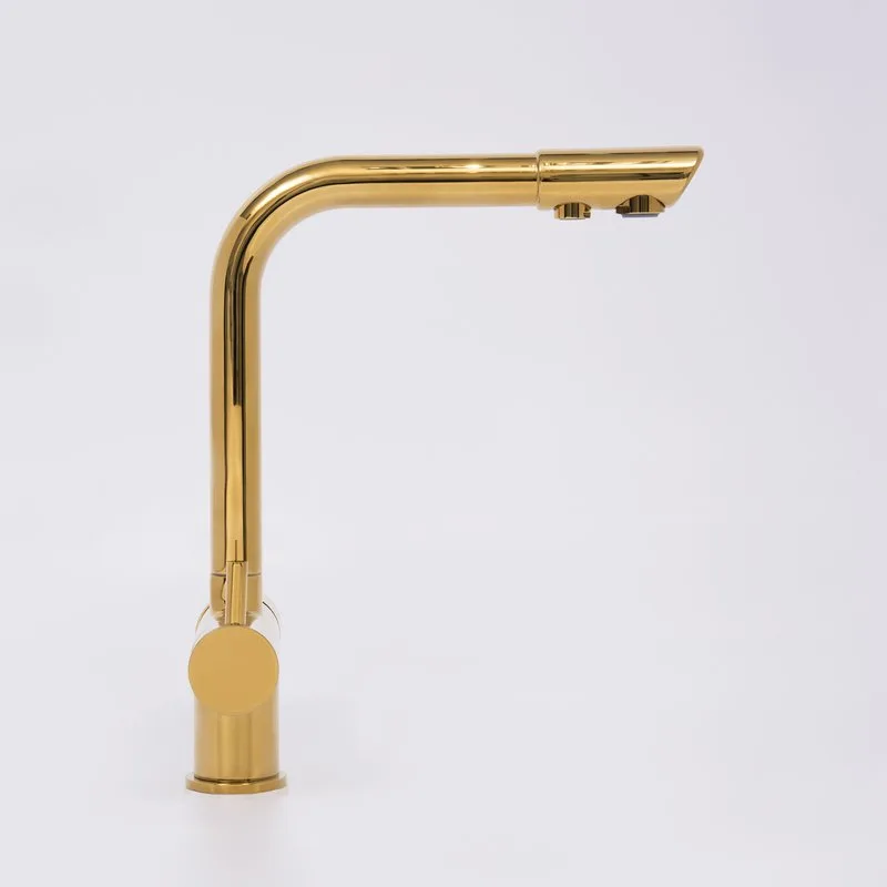 Смеситель для кухни Wasserkraft A8377 глянцевое золото Sancos — официальный сайт