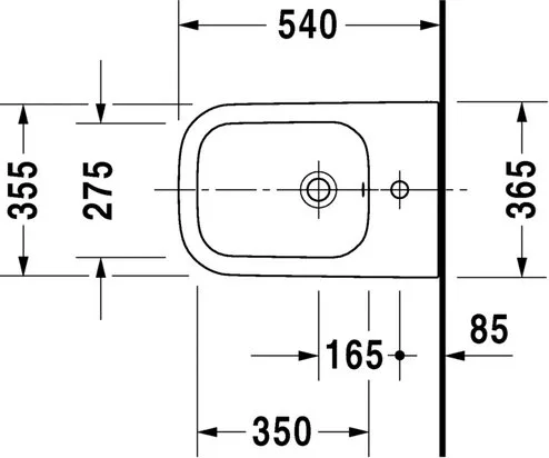 Биде подвесное Duravit Happy D.2 2258150000 Sancos — официальный сайт