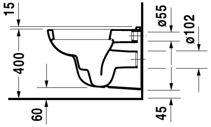 Чаша для унитаза подвесного Duravit D-Code 25350900002 Sancos — официальный сайт