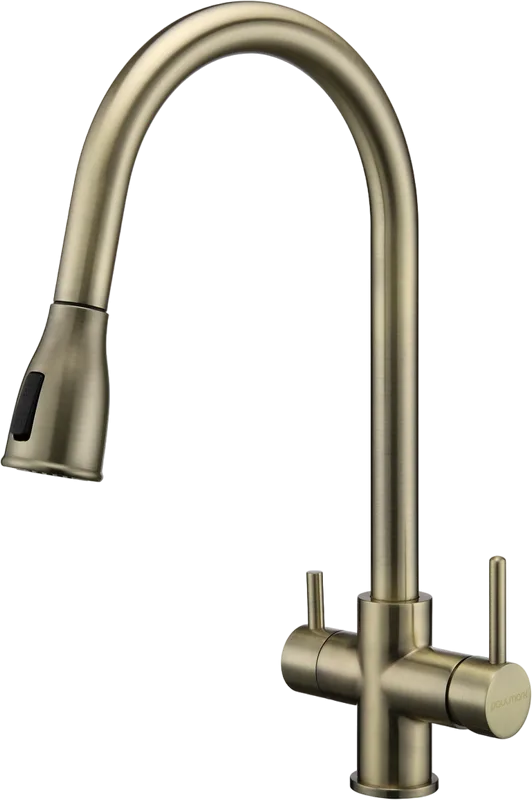 Смеситель для кухни Paulmark Lange 214212-BR, бронза Sancos — официальный сайт