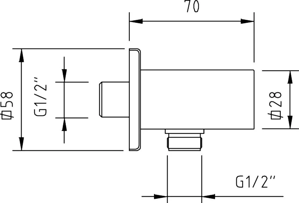 Шланговое подключение Clever Bimini 98235, хром Sancos — официальный сайт