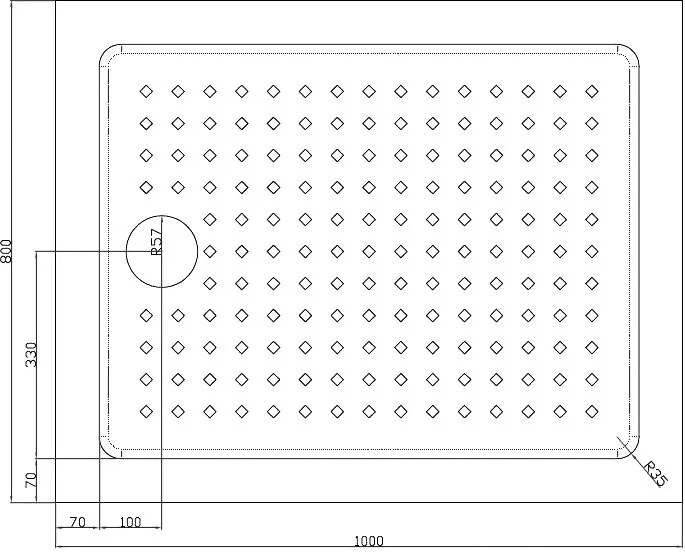 Поддон для душа Cezares Tray TRAY-A-AH-100/80-15-W 100x80, с сифоном Sancos — официальный сайт