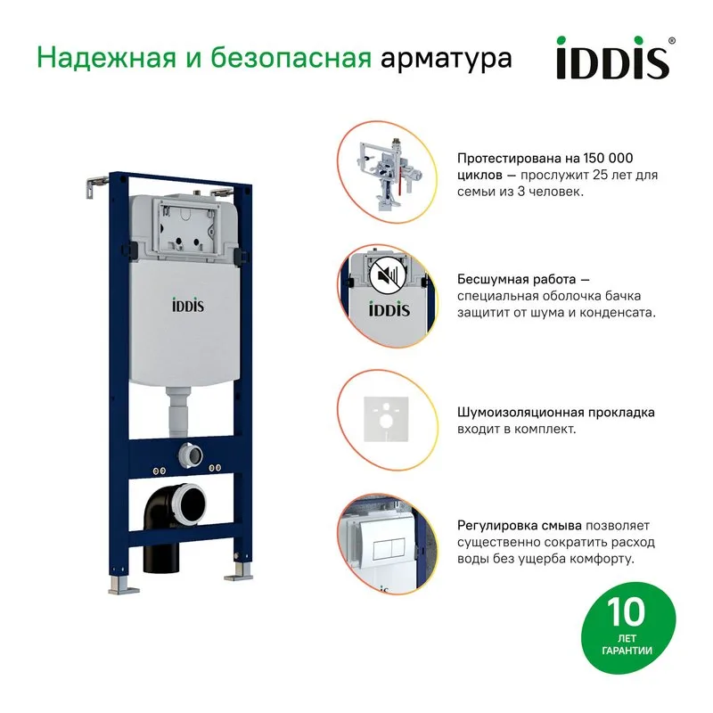Система инсталляции для унитазов IDDIS Profix PRO0000i32 Sancos — официальный сайт