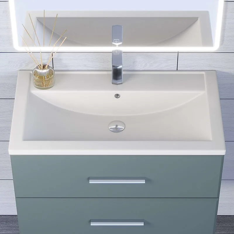 Мебельная раковина Uperwood Foster Quartz 291030036 80 см, матовая белая, жасмин Sancos — официальный сайт