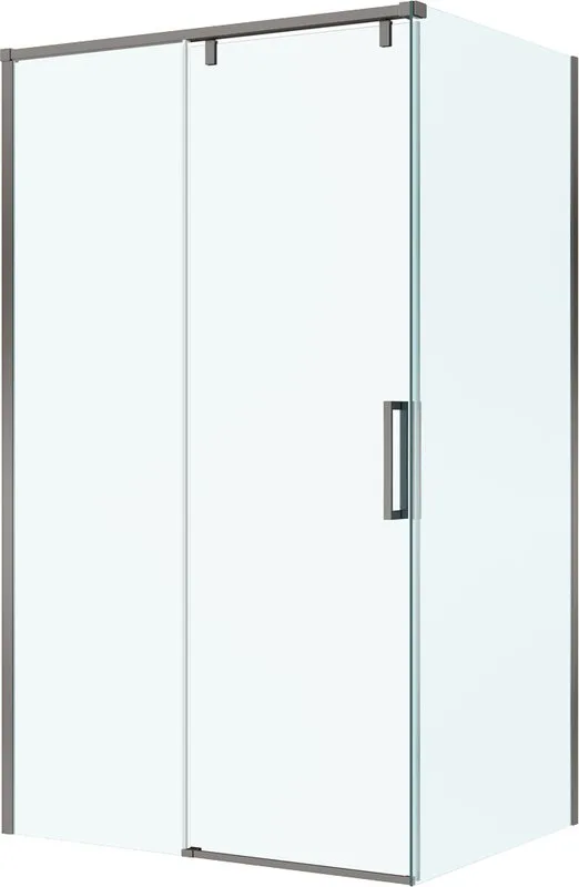 Душевой уголок BelBagno Soft Close-1 AH-1-110/100-C-GM профиль оружейная сталь Sancos — официальный сайт