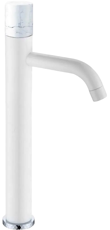 Смеситель для раковины Boheme Stick 122-W-MR-W белый, белый мрамор Sancos — официальный сайт