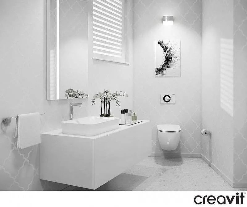 Чаша для унитаза подвесного Creavit Free FE320-34CB00E-0002 белая Sancos — официальный сайт