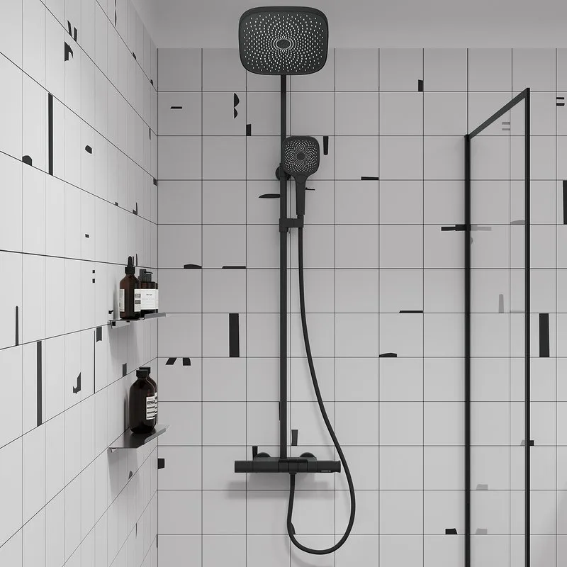 Душевая стойка IDDIS SpaHome SPHBLTKi06, черный матовый Sancos — официальный сайт