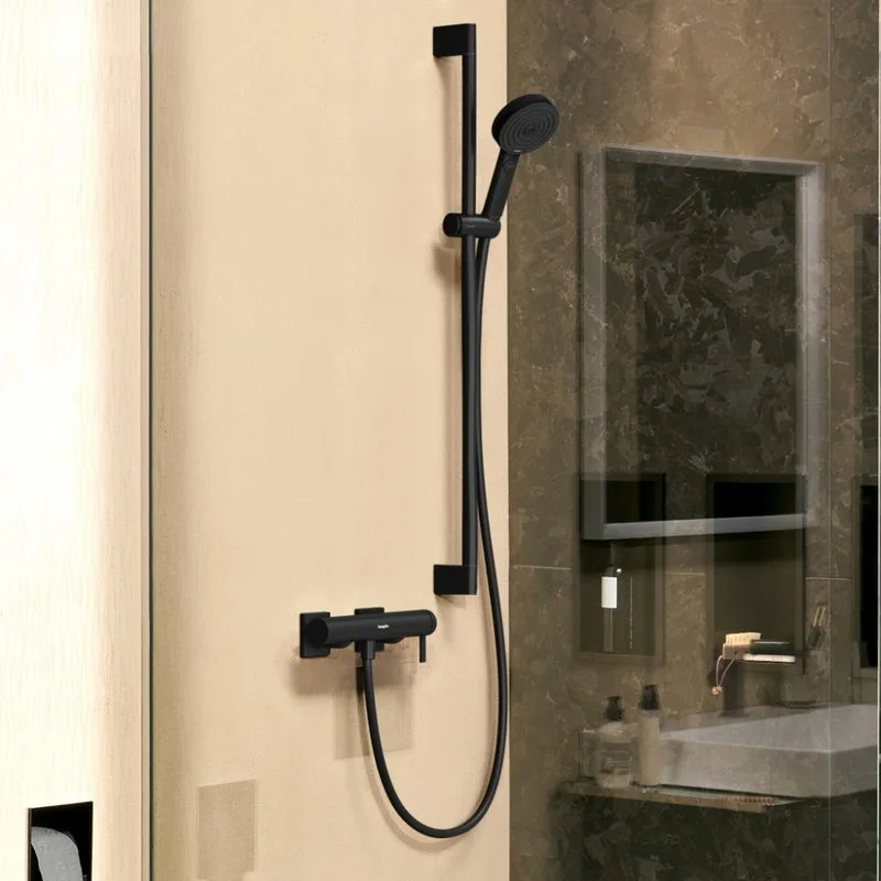 Смеситель для душа Hansgrohe Tecturis E 73620670 черный матовый Sancos — официальный сайт