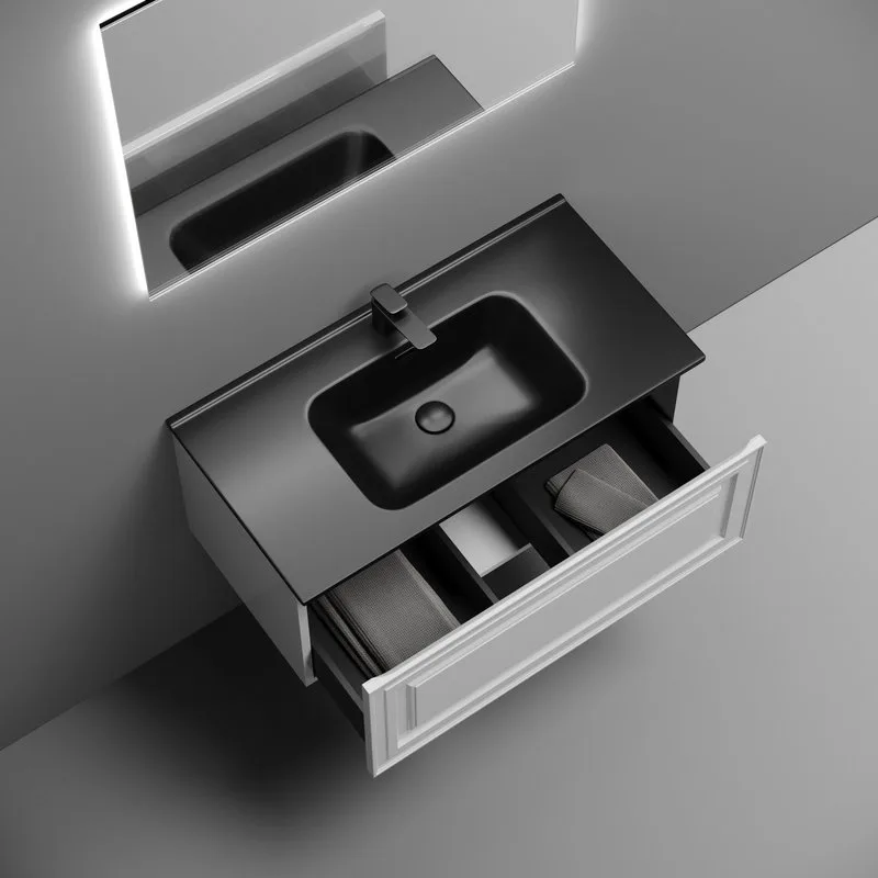 Тумба с раковиной Sancos Very 90 bianco, раковина CN7002MB Sancos — официальный сайт
