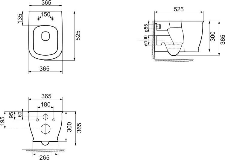 Унитаз подвесной BelBagno Prado BB10150CH Sancos — официальный сайт