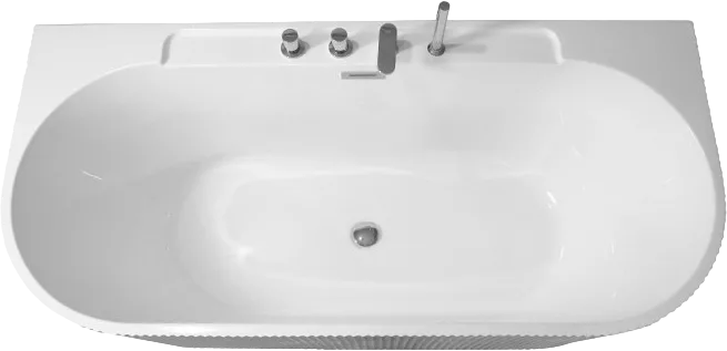 Акриловая ванна Esbano Aruba 170x80 см, пристенная, белая, со смесителем, со сливом-переливом, с дон Sancos — официальный сайт