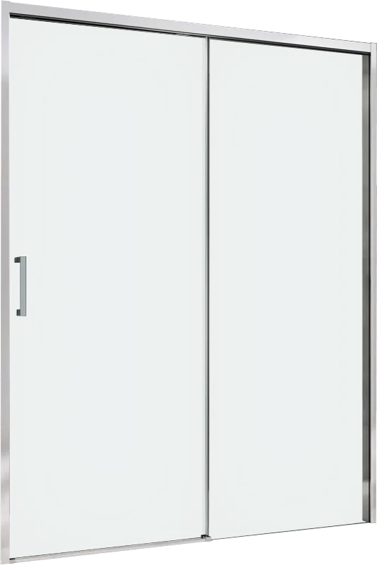 Душевая дверь в нишу Abber Komfort AG93160 160 см, профиль хром, стекло прозрачное Sancos — официальный сайт