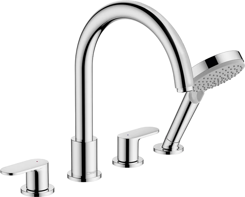 Смеситель на борт ванны Hansgrohe Vernis Blend 71456000, хром Sancos — официальный сайт