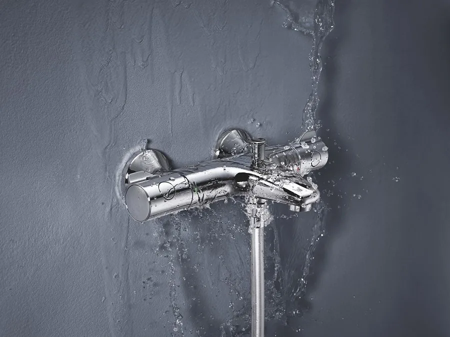 Термостатический смеситель Grohe Grohtherm 800 34567000, для ванны с душем Sancos — официальный сайт