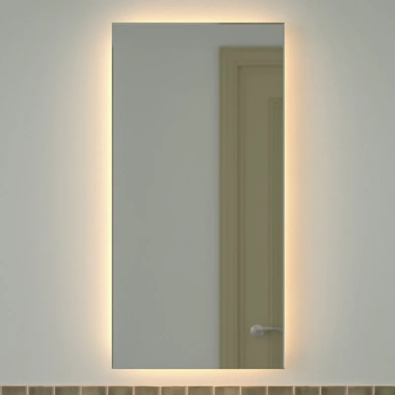 Зеркало Defesto Glow DF 2515 50х100 с LED-подсветкой, 3000 K, без выключателя