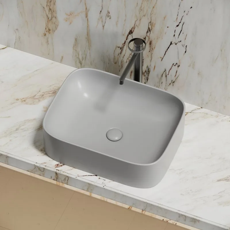 Накладная раковина Ceramicanova Element CN6052MSG серая матовая Sancos — официальный сайт