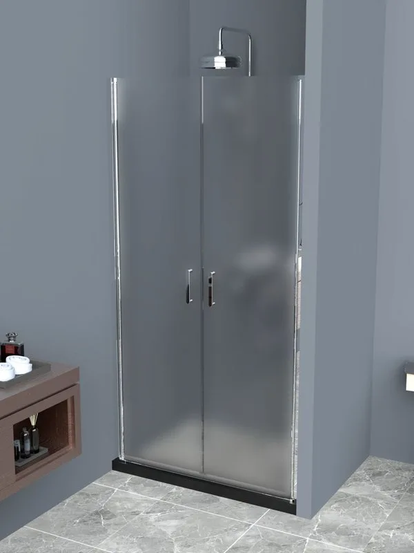 Душевая дверь в нишу BelBagno Uno B-2-80-P-Cr стекло текстурное Sancos — официальный сайт