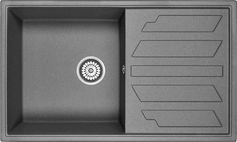 Мойка кухонная Granula 8601, графит Sancos — официальный сайт