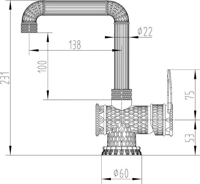 Смеситель для раковины Zorg Antic A 419 U-BR LOFT Sancos — официальный сайт