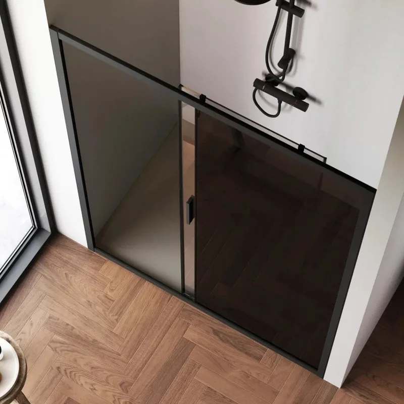 Душевая дверь в нишу AM.PM Gem Solo W90G-140-1-195BG 140 см Sancos — официальный сайт