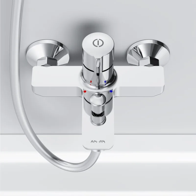 Смеситель для ванны с душем AM.PM X-Joy TouchReel F85A10500, хром Sancos — официальный сайт