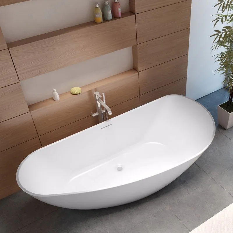 Ванна из искусственного камня Riho Granada B120001105 L 170x80 см, левая, отдельностоящая, матовая б Sancos — официальный сайт