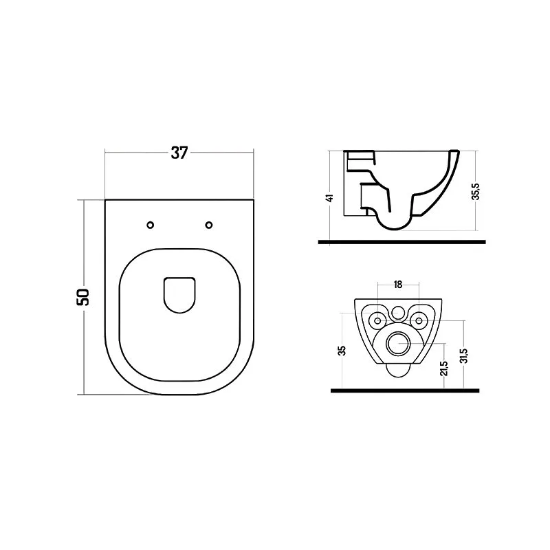 Унитаз подвесной Plumberia Selection Ixo ceramica KIT XO5000BL Slim безободковый, с микролифтом, гля Sancos — официальный сайт