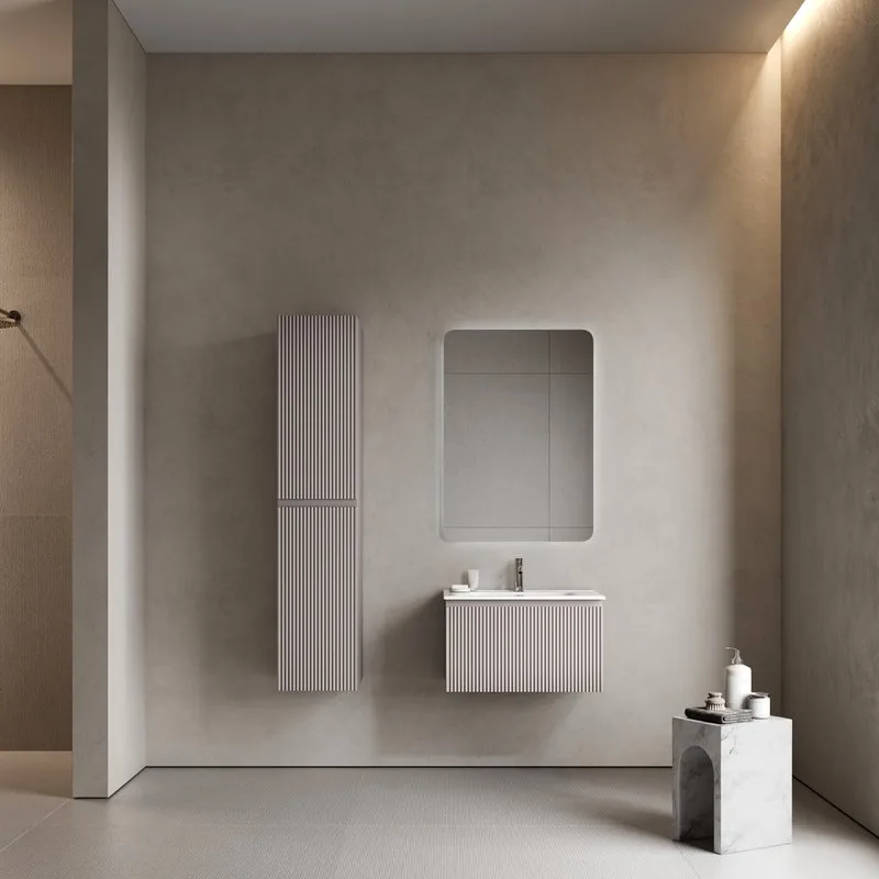 Тумба под раковину Sancos Snob R 1.0 70 подвесная Doha soft (пыльная роза), SNR1.070SM Sancos — официальный сайт