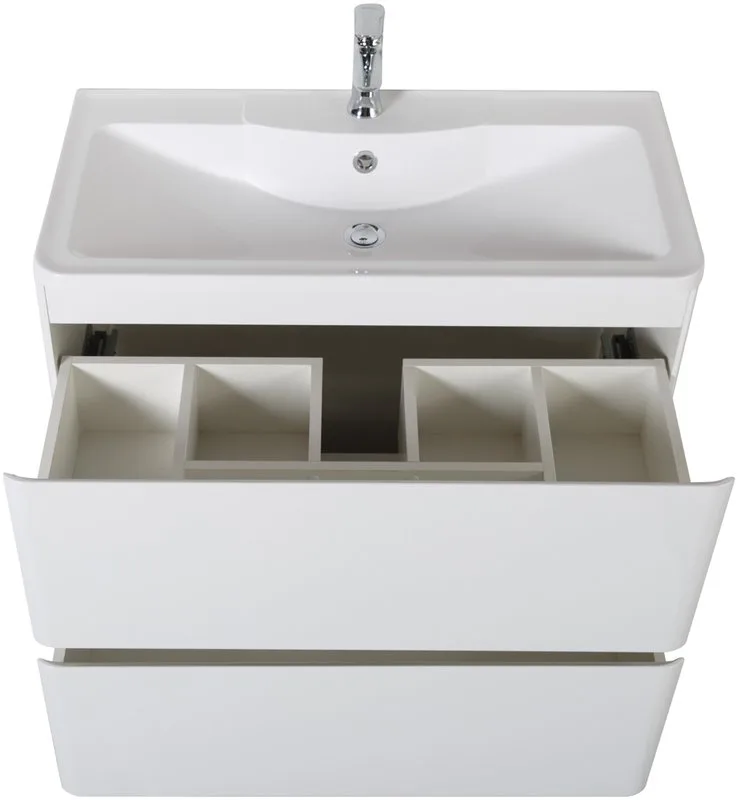 Тумба под раковину без столешницы BelBagno Albano 100 напольная, bianco lucido Sancos — официальный сайт