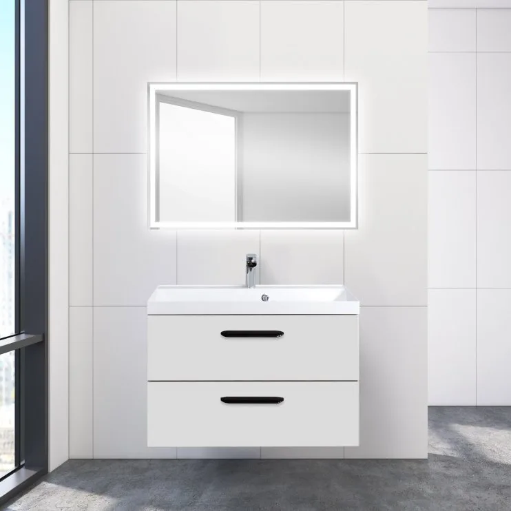 Тумба под раковину без столешницы BelBagno Aurora 80 bianco lucido Sancos — официальный сайт