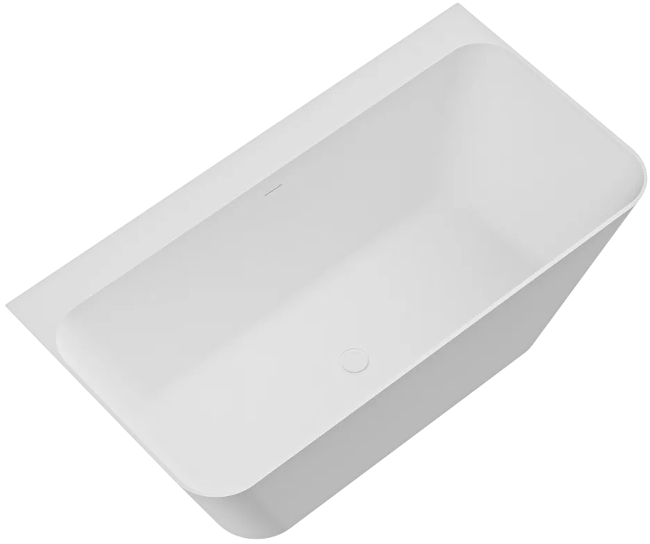 Ванна из искусственного камня Cezares Liner Solid Surface 170x80 см, пристенная, матовая белая, с до Sancos — официальный сайт