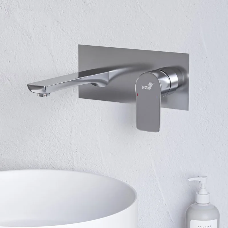 Смеситель для раковины RGW Shower Panels SP-46 С ВНУТРЕННЕЙ ЧАСТЬЮ, хром Sancos — официальный сайт