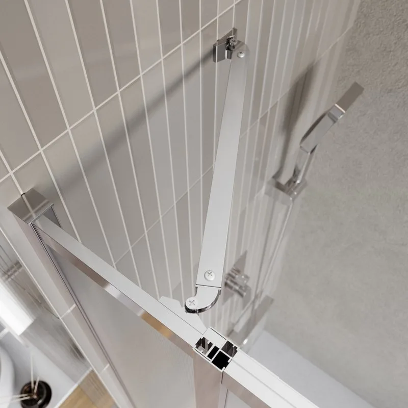 Душевой уголок BelBagno Luce A-22-90+20-P-Cr профиль хром, стекло рифленое Sancos — официальный сайт