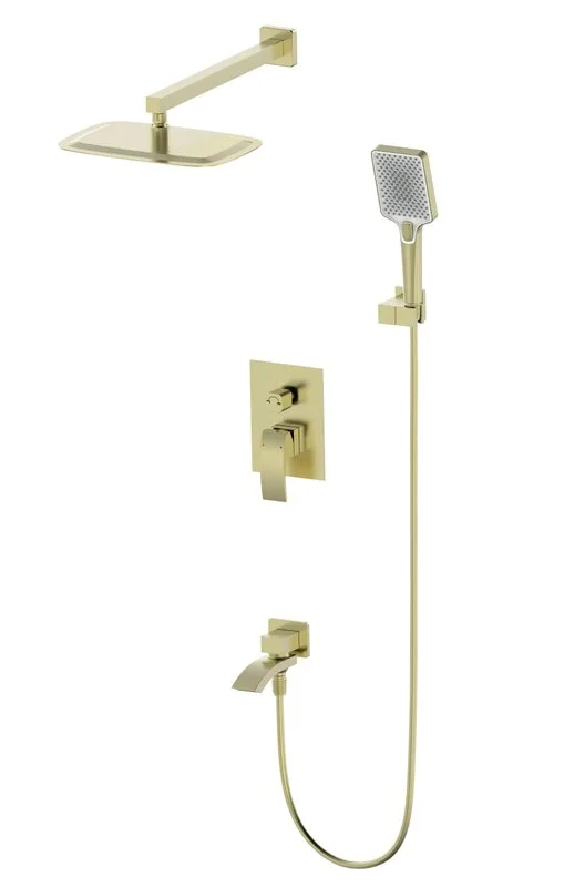 Душевой комплект Wonzon & Woghand WW-88939009A-BG, С ВНУТРЕННЕЙ ЧАСТЬЮ, брашированное золото Sancos — официальный сайт