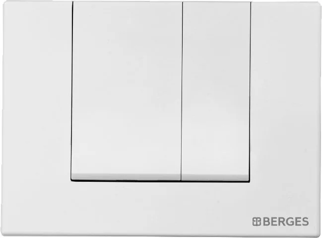 Кнопка смыва Berges Novum S4 белый, матовый Sancos — официальный сайт