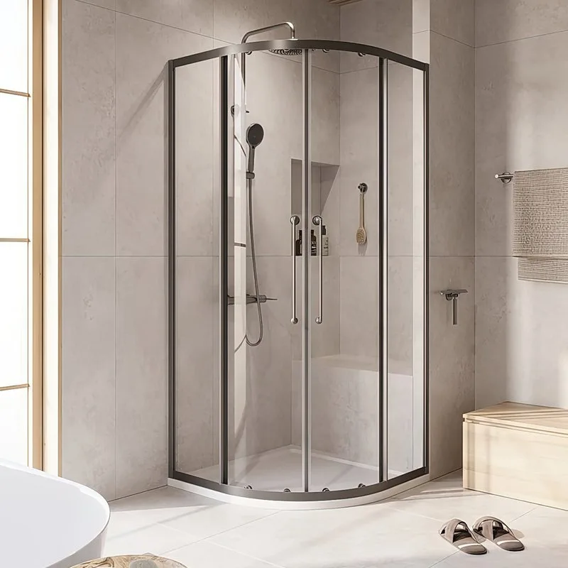 Душевой уголок Cezares Relax RELAX-304-R-2-90-C-GM 90x90, профиль оружейная сталь Sancos — официальный сайт