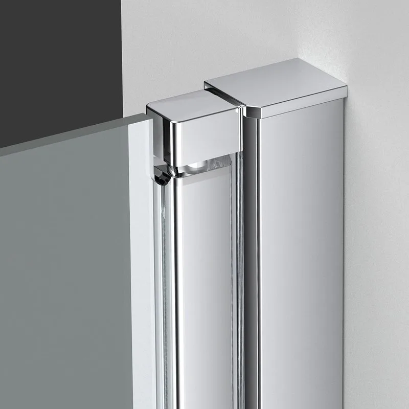 Душевой уголок Vincea Alpha VSR-3ALP9095CL 95х90 см, профиль глянцевый хром, стекло прозрачное Sancos — официальный сайт