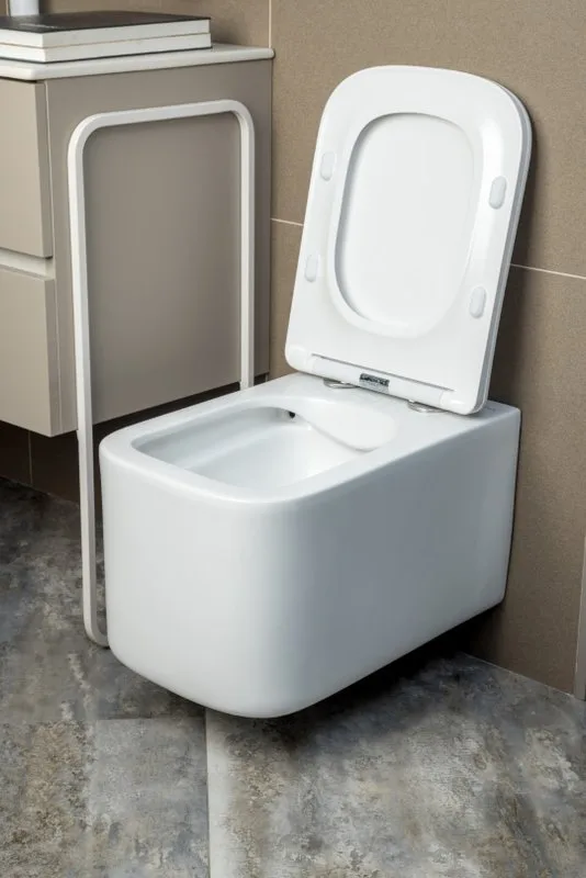Унитаз подвесной Boheme Mane 970-SET-MW безободковый, с микролифтом, белый матовый Sancos — официальный сайт