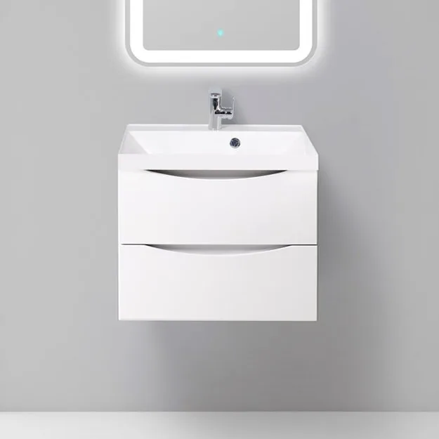Тумба под раковину без столешницы BelBagno Marino 60 bianco lucido, подвесная Sancos — официальный сайт