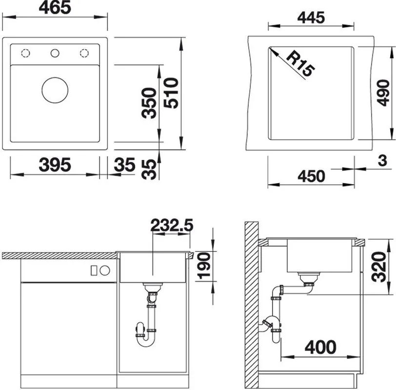 Мойка кухонная Blanco Dalago 45 серый беж Sancos — официальный сайт