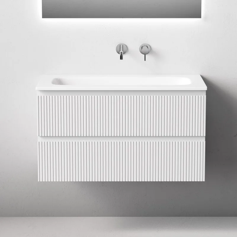Тумба с раковиной Sancos Snob T 90 подвесная, bianco, раковина СN7019wx Sancos — официальный сайт