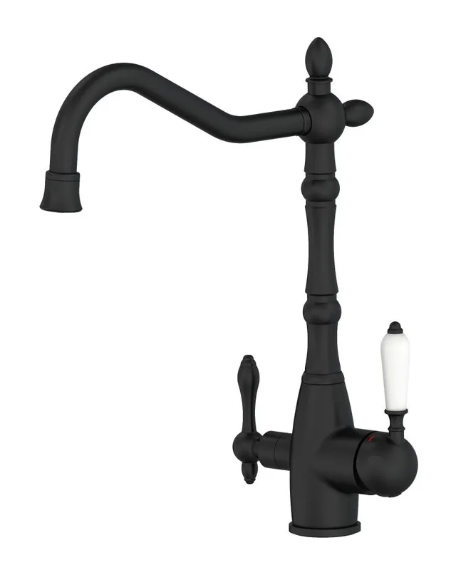 Смеситель для кухни Wonzon & Woghand WW-88458006-MB матовый черный Sancos — официальный сайт