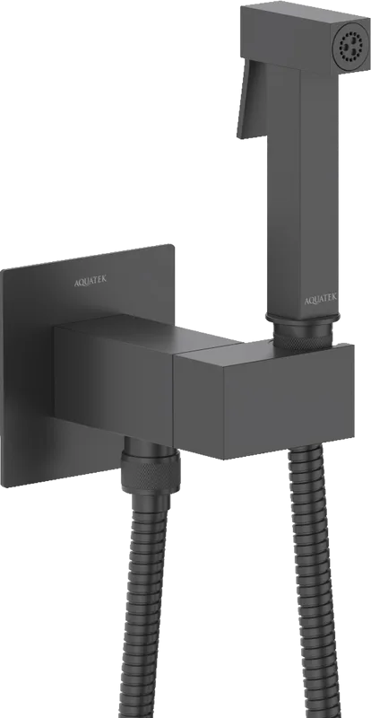 Гигиенический душ AQUATEK Лира AQ1025MB со смесителем, С ВНУТРЕННЕЙ ЧАСТЬЮ, матовый черный Sancos — официальный сайт