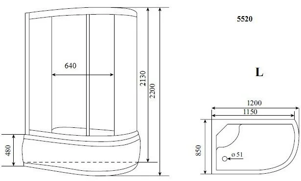 Душевая кабина Timo Standart T-5520L Sancos — официальный сайт