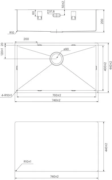 Мойка кухонная IDDIS Edifice EDI74S0i77 Sancos — официальный сайт