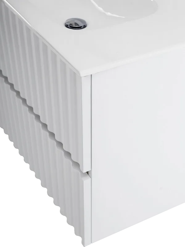 Тумба под раковину без столешницы Art&Max Elegant 100 подвесная, белая глянцевая Sancos — официальный сайт