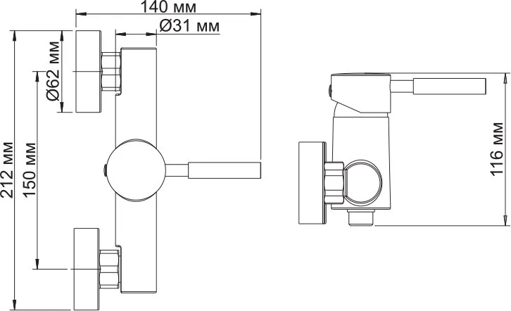 Смеситель для душа Wasserkraft Main 4102 Sancos — официальный сайт