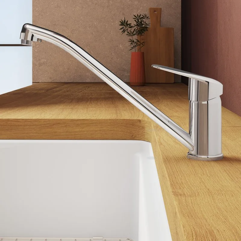 Смеситель для кухни VitrA Flow Round хром Sancos — официальный сайт