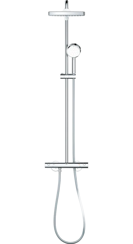 Душевая стойка Grohe Tempesta Cosmopolitan System 250 26689000, с термостатом Sancos — официальный сайт